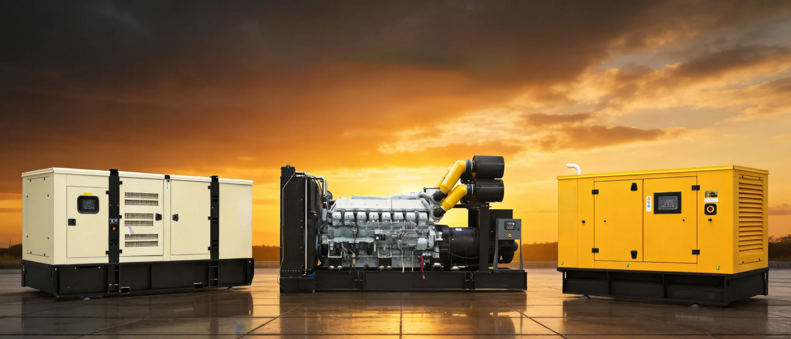 Industrial diesel generator set